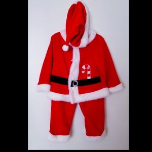 Christmas Baby Costume Santa Claus Sizes: 12 Months